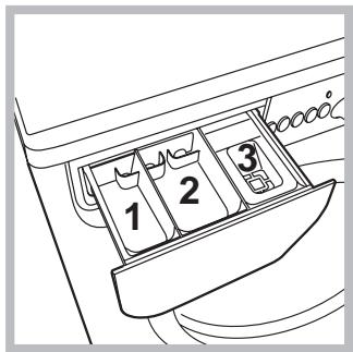 INDESIT EWDC 6145 W FR - Tiroir à produits lessiviels - 1