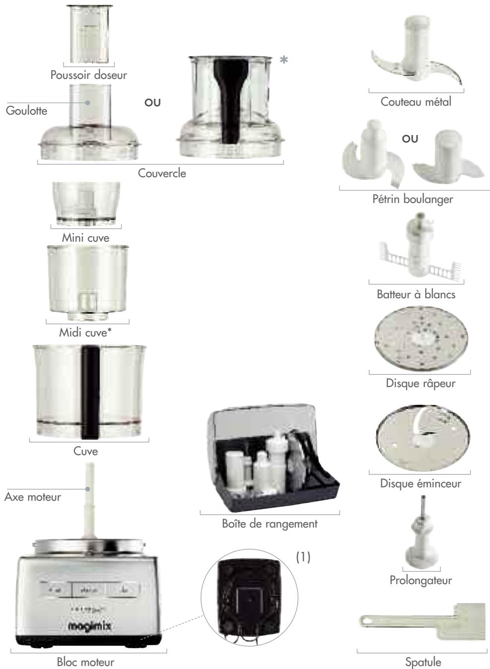 MAGIMIX C.S.4200 XL 18439F - UNIQUEMENT POUR LES ETATS-UNIS ET LE CANADA - 1