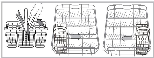 HOTPOINT LSPB 7M116 X EU - Cestino delle posate - 1