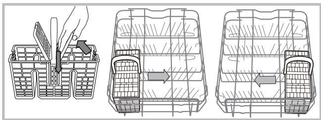 HOTPOINT LSPB 7M116 X EU - Panier à couverts - 1
