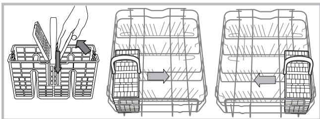 HOTPOINT LSPB 7M116 X EU - Koszyk na sztućce - 1