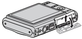 CASIO EX-Z65 - Ouvrez le couvercle de batterie. - 1