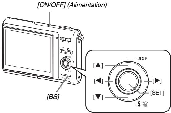 CASIO EX-Z65 - Spécification de la langue de l'affichage, de la date et de l'heure - 1