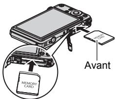 CASIO EX-S10 - Pour insérer une carte mémoire - 4