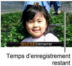 CASIO EX-S10 - Appuyez sur le déclencheur pour procéder à l'enregistrement du son. - 1