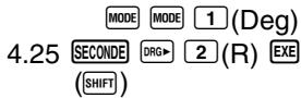 CASIO FX-92 COLLEGE - ■ Conversion des unités d'angle - 2