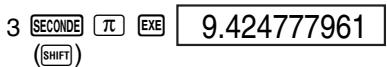 CASIO FX-92 COLLEGE - ■ Racines carrées, racines cubiques, carrés, cubes, inverses, factorielles, nombres aléatoires et π - 3