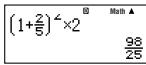 CASIO FX-991ES - Exemples de saisie dans le format Math - 14