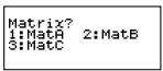 CASIO FX-991ES - Création d'une matrice et sauvegarde dans une mémoire de matrices - 1