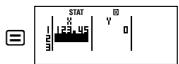 CASIO FX-991ES - Règles de saisie des données d'échantillons sur l'écran de l'éditeur STAT - 3