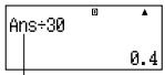 CASIO FX-991ES - Utilisation de la mémoire de dernier résultat pour l'exécution d'une série de calculs - 5