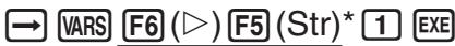CASIO FX-9860G AU - Exemple Affecter la chaîne « ABC » à Str1 et puis afficher la variable Str1 - 3
