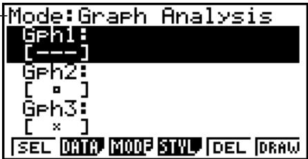 CASIO FX-9860G AU - - To select an analysis mode and draw a graph - 1