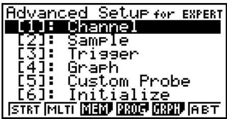 CASIO FX-9860G AU - - To access Advanced Setup from an Econ Advanced Setup strip - 1