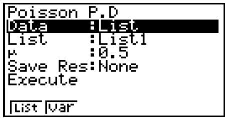 CASIO FX-9860G AU - - Probabilité de Poisson - 1