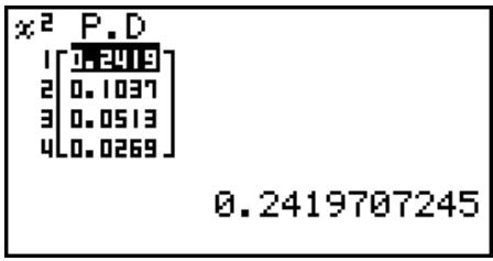 CASIO FX-9860G AU - - Densité de probabilité ^2 - 2