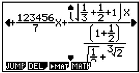 CASIO FX-9860G AU - - Exemples de saisie dans le mode d'écriture mathématique - 24