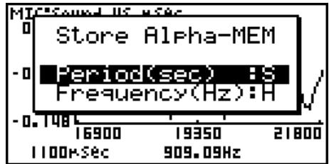 CASIO FX-9860G AU - - To obtain the periodic frequency value - 2