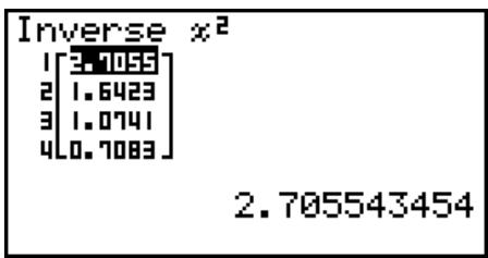 CASIO FX-9860G AU - - Loi ^2 cumulative inverse - 2