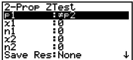 CASIO FX-9860G AU - - Test Z à 2 proportions - 1