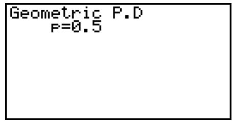 CASIO FX-9860G AU - - Probabilité géométrique - 3