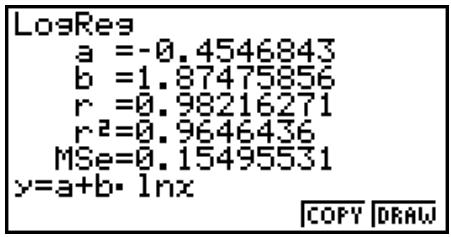 CASIO FX-9860G AU - Exemple - 1