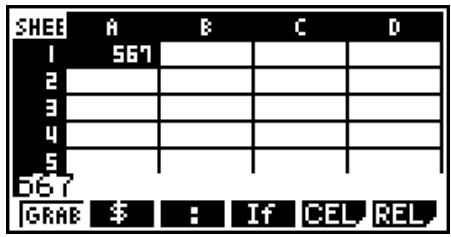 CASIO FX-9860G AU - - Édition des données d'une cellule - 1