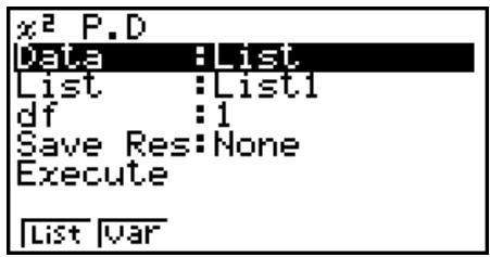 CASIO FX-9860GII SD - - Densité de probabilité ^2 - 1
