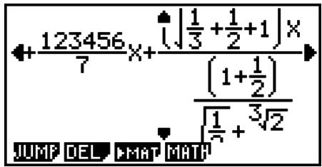 CASIO FX-9860GII SD - - Exemples de saisie dans le mode d'écriture mathématique - 24