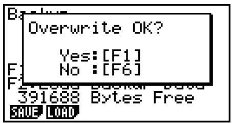 CASIO FX-9860GII SD - - Pour rétablir les données de sauvegarde dans la mémoire principale - 2