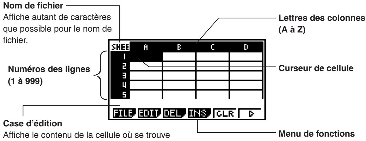 CASIO FX-9860GII SD - Notions fondamentales du Tableur et le menu de fonctions - 1