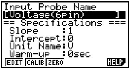CASIO FX-9860GII SD - - To configure a custom probe setup - 2