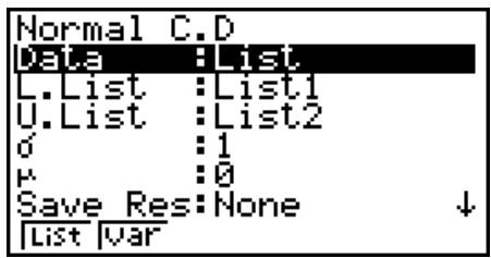 CASIO FX-9860GII SD - - Loi normale cumulative - 1