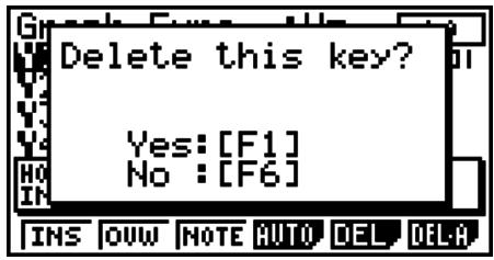 CASIO FX-9860GII SD - - Pour modifier un commentaire d'opération n-touches - 5
