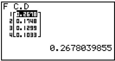 CASIO FX-9860GII SD - - Loi F cumulative - 1