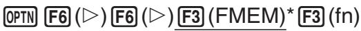 CASIO FX-9860GII SD - - Pour rappeler une fonction comme variable - 3