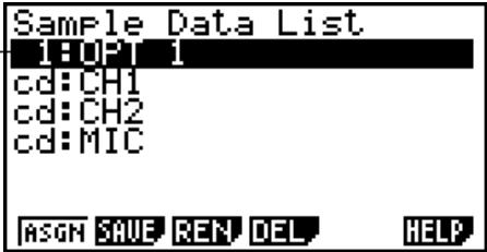 CASIO FX-9860GII SD - - To save current sample data to a file - 4