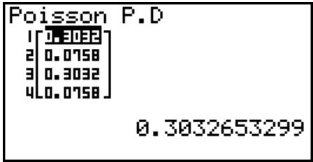CASIO FX-9860GII SD - - Probabilité de Poisson - 2