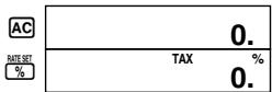 CASIO DF 120 TER - Setting a Tax Rate - 1