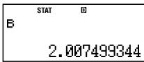 CASIO FC 100V - Example 17: y = AB^x - 2