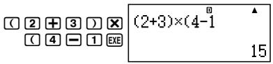 CASIO FC 100V - Omission de la fermeture finale de parentheses - 1