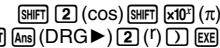 CASIO FC 100V - Conversion d'une valeur dans l'unité d'angle définie par défaut - 6
