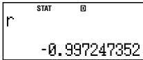 CASIO FC 100V - Autres types de calcul de régression - 89