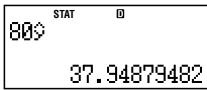 CASIO FC 100V - Autres types de calcul de régression - 58
