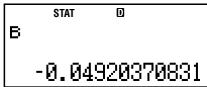 CASIO FC 100V - Autres types de calcul de régression - 87