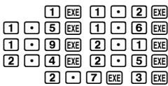 CASIO FC 100V - Calcul de regression linéaire - 4