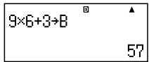 CASIO FC 100V - Aperçu des variables - 1