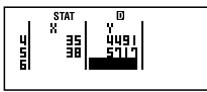 CASIO FC 100V - Example 17: y = AB^x - 60