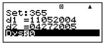 CASIO FC 100V - Procedure de base du mode DAYS - 2