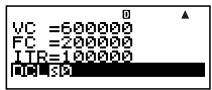 CASIO FC 100V - Exemple 1: Calculer le degré d'endettement combiné (DCL) - 2